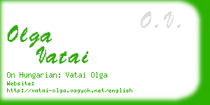 olga vatai business card